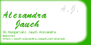 alexandra jauch business card